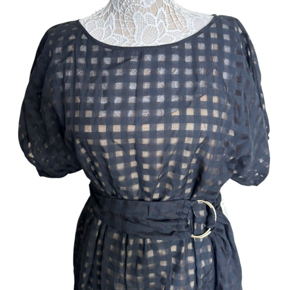 NWT Anthropologie Shoshanna Jaida Ruffled Mini Dress Black size 14 - Picture 5 of 12